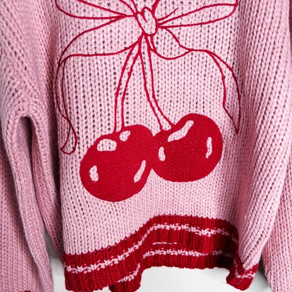 Altar'd State Cherry Knit Sweater - Picture 6 of 6